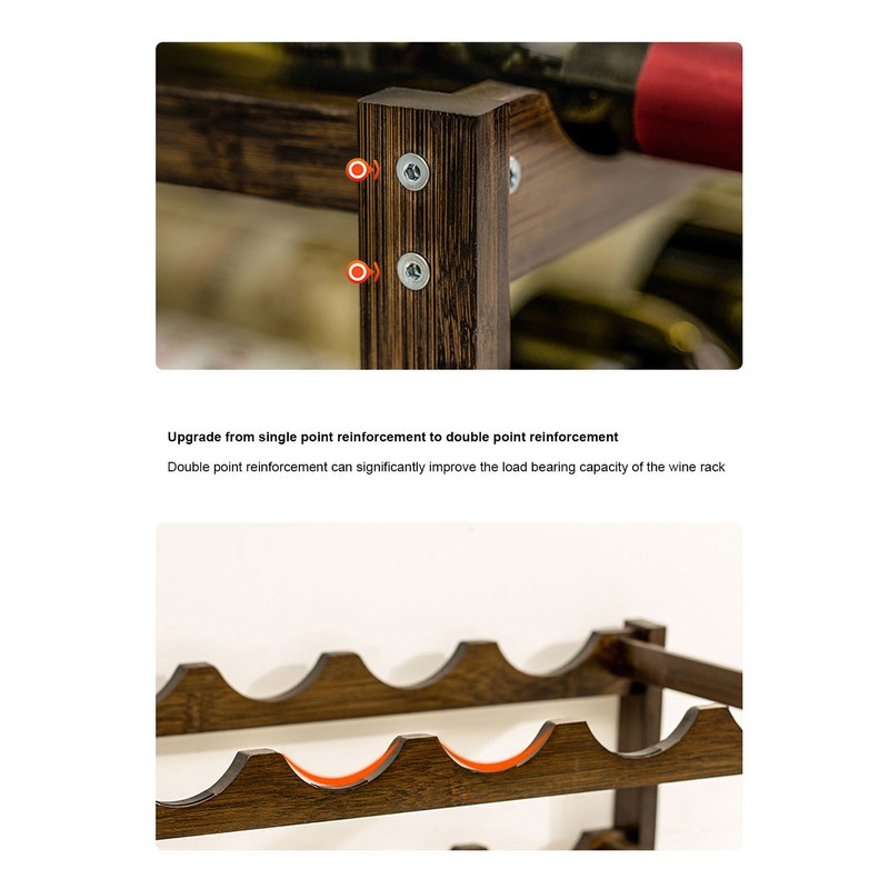 Wine Rack Portable Surge Shaped Opening Exquisite Beautiful Durable Wine