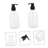 KONTONTY 6Pcs Plastic Lotion Dispensers with Press Pump Square Bottle