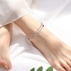 KoyeKei Infinity Heart Anklet for Women July Birthstone Layered Ankle
