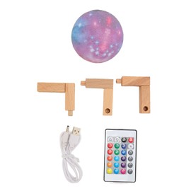 Moon Lamp 3D Space Moon Light 16 Colors Remote Touch Control with Stand Decoration Lamp for Bedroom Home