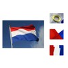 OZSENFLINT Netherlands Flag with Brass Eyelets 90 x 150 cm