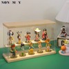 NONEMEY Clear Acrylic Display Case Stand with LED Light 2/3/4/5/6