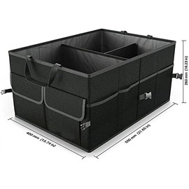 organizador para asiento trasero Organizador De Maletero For Automóvil (negro) Almacenamiento Con Correas De Amarre, Lo Mejor For La Organización...  