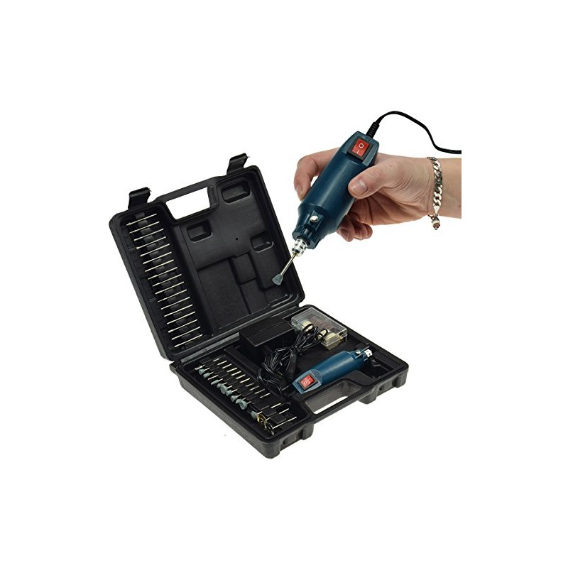 Mini Drill Engraving & Polishing Set 63 Pieces 12,000 rpm