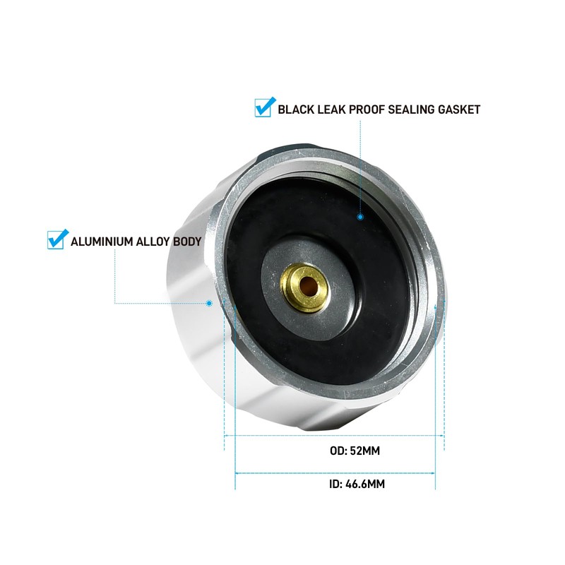 SMOTIVEPRO E20 Adapter for Brake Bleeder - Aluminum Brake Bleed