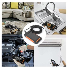 Fafeicy Endoscopio P40 de 8 mm, 1920 x 1080P IP67 Endoscopio portátil con Pantalla a Color de 4.3 Pulgadas a Prueba de Agua, con Cable de 5 m, Boroscopios Y Fibroscopios