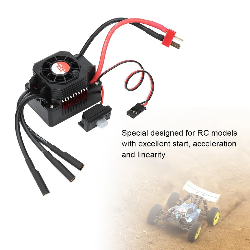 GTSKYTENRC 45A Brushless Waterproof Electric Speed Controller ESC for 1/10