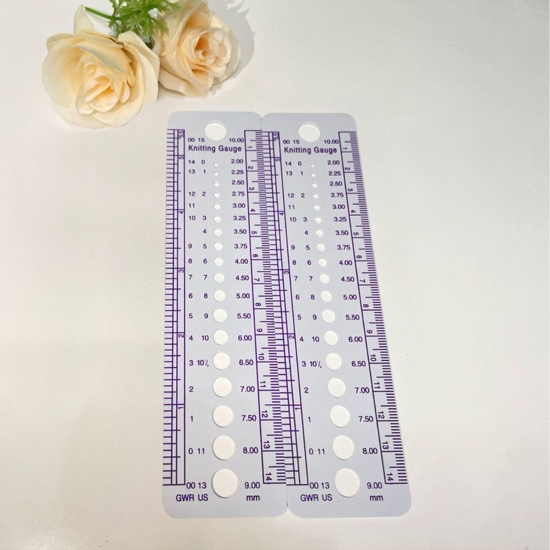 2 pieces braid, ruler, DIY braided accessories, plastic ruler, measuring
