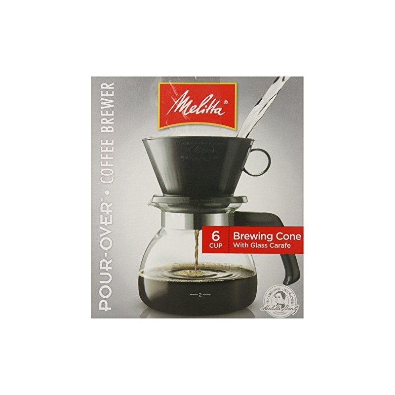 Melitta 36 oz. Pour Over Coffee Brewer, Black
