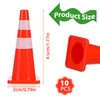 Nogeqi 10PCS Mini Traffic Cones, 1.77 in Roadblock Plastic Cones