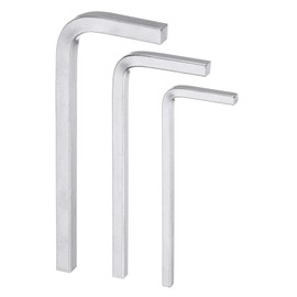 sourcing map 3pcs L-Shaped Square Head Wrench 3mm/4mm/5mm Carbon Steel L-Key 4 Points Metric Bolt Wrenches Repairing Tool for Basic Home Repair DIY Project and General Applications