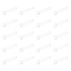 D.Bella 18g Clear Nose Studs Plastic Nose Ring for Work