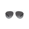 A|X ARMANI EXCHANGE Ax2043s Aviator Sunglasses, Shiny Gunmetal/Grey Gradient, 59