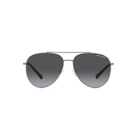 A|X ARMANI EXCHANGE Ax2043s Aviator Sunglasses, Shiny Gunmetal/Grey Gradient, 59 mm