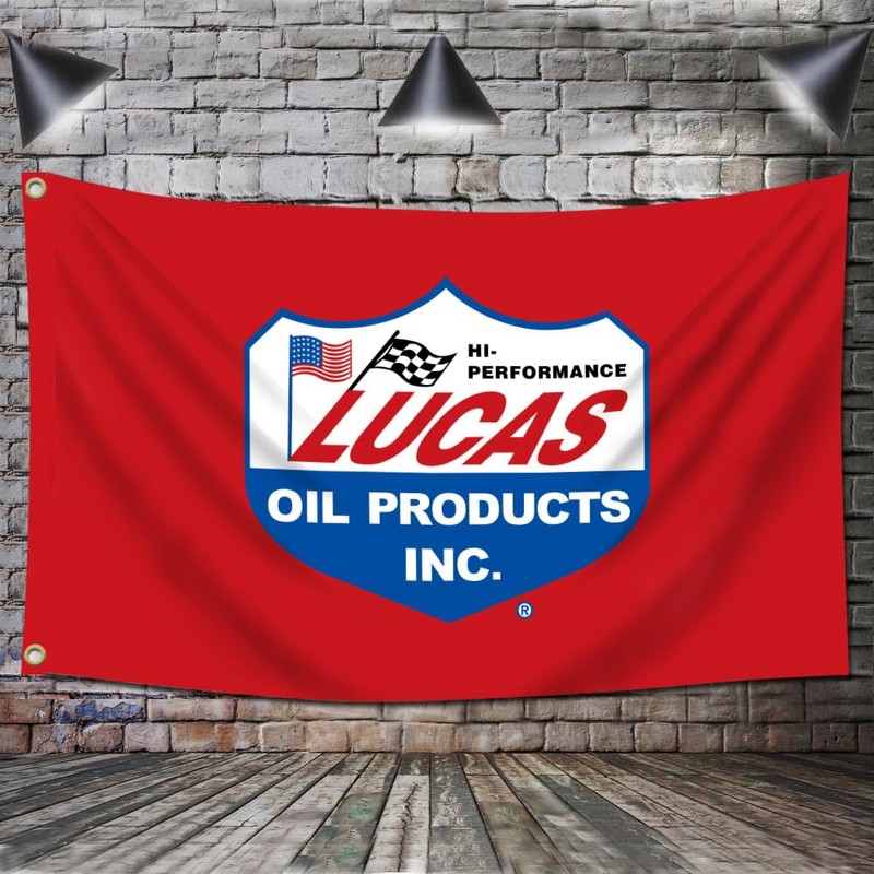 ENMOON Oil Flag Banner (3x5Ft,150D Poly, HD Printing) Racing Motor