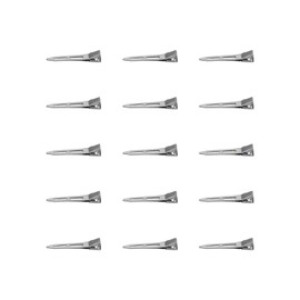 WEAXIO 100pcs Duck Bill Clips - Rustproof Metal Alligator Curl Clips with Holes for Hair Styling, Coloring, Durable Salon & DIY Hair Tools