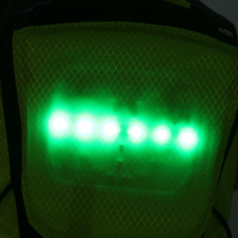 LED Wireless Remote Control Turn Signal Warning Light Backpack Bag