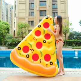 Pizza Tube New Stock Inflatable Pizza Floating Water Bed Toy Free Size/Free Size One Color 3ea