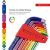 PB SWISS TOOLS 212LH-10RBCN Long Rainbow Wrench Set with Ball