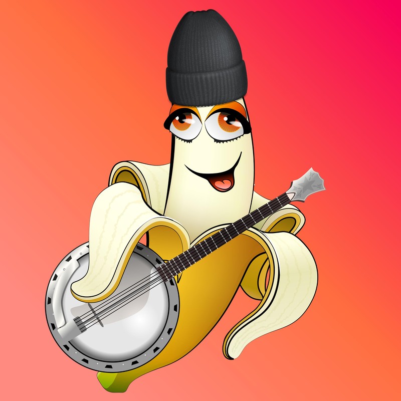 Anime Fruit and Vegetable Band Poster - 18" x 24"