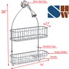 Simple Houseware Bathroom Hanging Shower Head Caddy Organizer, Chrome (26