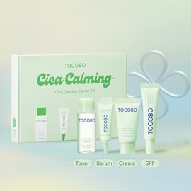 TOCOBO Kit De Inicio Calmante Cica – Rutina Facial Para Piel Sensible Y Reactiva