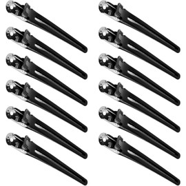 12pcs Pinzas Para Cabello Para Estilizar y Seccionar, Pinzas Para Cabello Estilista, Pinzas Para Peinar El Cabello, Pinzas Pelo, Clips De Corte De Cabello Para Salón y Hogar, Flequillo, Ondas