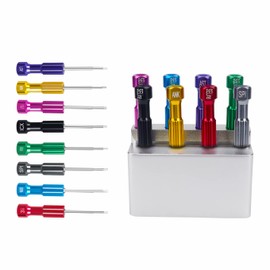 DenFactory 8PCS Lab Implant Screw Driver Kit Technician Tools Micro Screwdriver Set