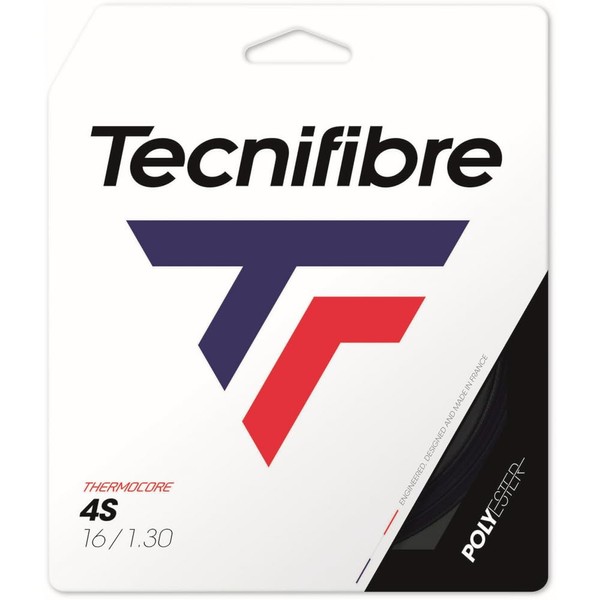 Tecnifibre Black Code 4S Tennis String, 17g (4 Sets)