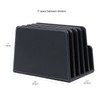 MobileVision Executive Black Desktop File Folder Organizer and Paper Tray,