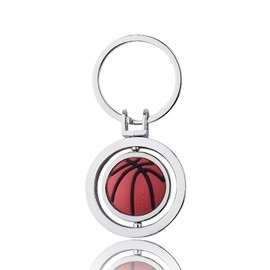 Basketball Lover Player Gifts for Basketball Players Boys Ball Keychain Gift for Sports Lover Birthday Gifts for Boyfriend Son Rotating 3d Keychain Gifts for Daughter Coach Basktetball Keyring