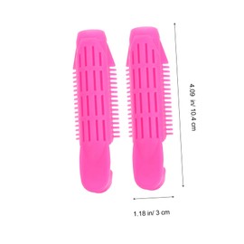 WOONEKY 6pcs Hair Rollers for Curly Hairstyles Lightweight Hair Curlers Clips for for Home and Travel Use Easy to Apply