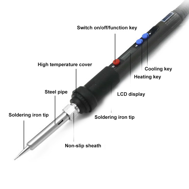 LCD Digital Electric Soldering Iron Constant Temperature Welding Soldering Iron