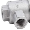 ASHATA Aluminum Air Valve,Threaded 1/4" BSPT Aluminum One-way Quick Exhaust