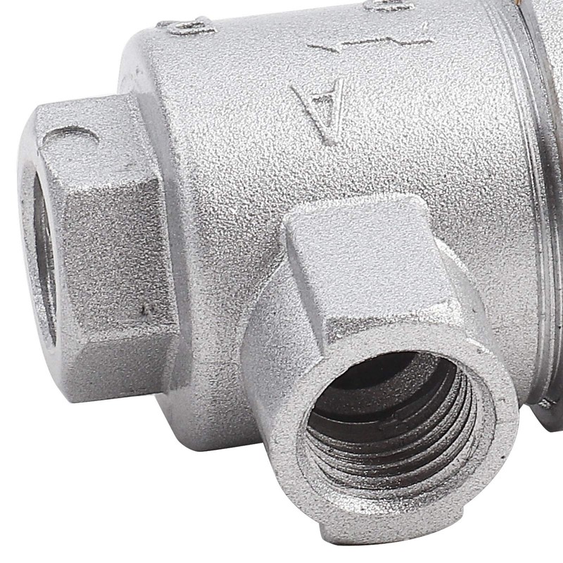 ASHATA Aluminum Air Valve,Threaded 1/4" BSPT Aluminum One-way Quick Exhaust