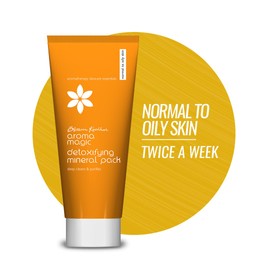 Aroma Magic Mineral Face Pack | 3.53 Oz (100g) | with Sandalwood for Radiant Glow | Natural Cleansing & Nourishing Facial Mask | Purifying Skincare