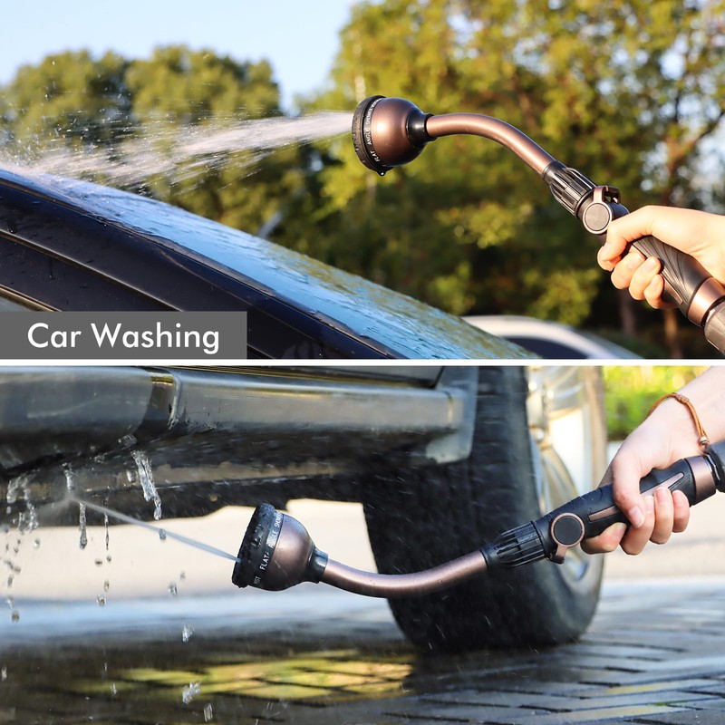 RESTMO Watering Wand, Heavy Duty Metal Garden Hose Wand with