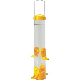 Stokes Select Thistle Tube Bird Feeder with Six Feeding Ports, Yellow, 1.6 lb Capacity - 38224, small