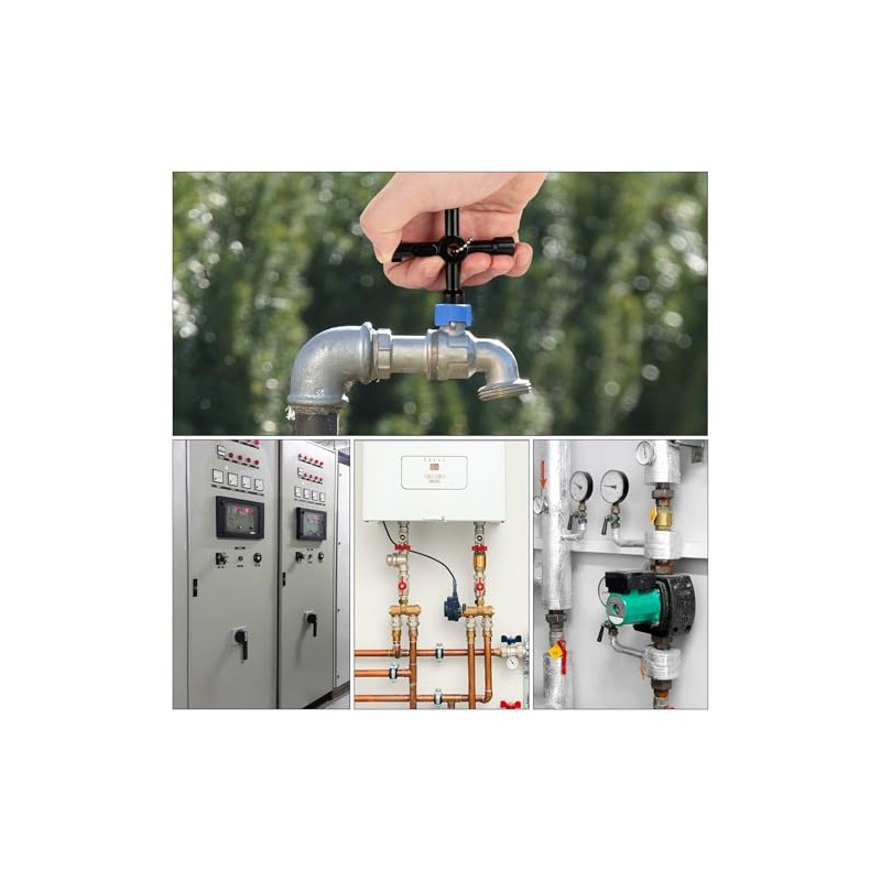 HAUTMEC - Llave de agua universal multifuncional de 4 vías,