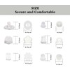 Nkwuire 6 Styles Silicone Earring Backs for Studs, 600 Pcs