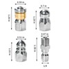 3 PCs Sewer Jetter Nozzle for Pressure Washer, Stainless Steel
