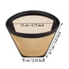 LWZko 2 Pieces Mesh Coffee Basket Filter, Coffee Filter Mesh,