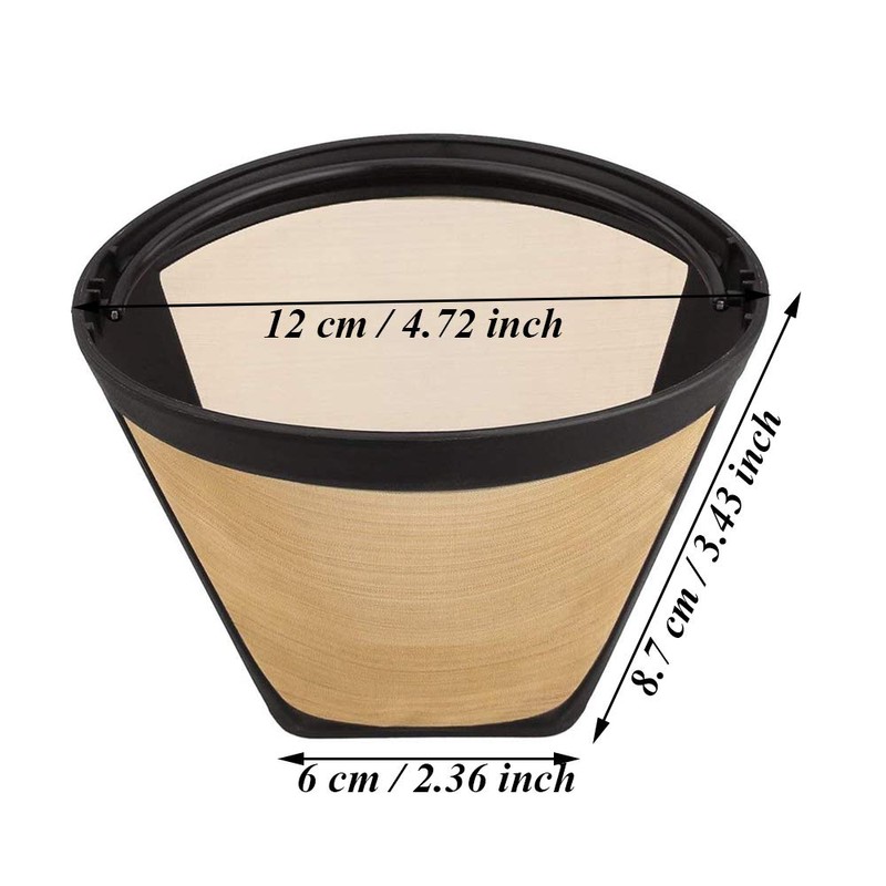 LWZko 2 Pieces Mesh Coffee Basket Filter, Coffee Filter Mesh,