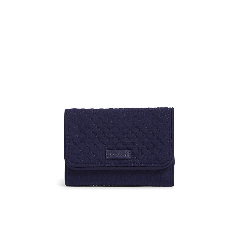 Vera Bradley Women's Microfiber Riley Compact Wallet With RFID Protection,