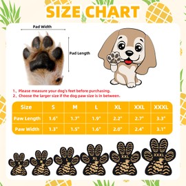 PUPTECK Dog Paw Protector Pads Grips Traction Essentials, Stickers Anti-Slip for Senior Dogs Hardwood Floors 36 Pcs, Dog Shoes Booties Socks Replacement, Yellow, M