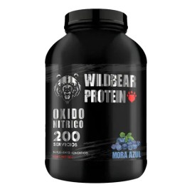 Óxido Nítrico Wild Bear 1 Kg 200serv Pre Entreno Mora Azul