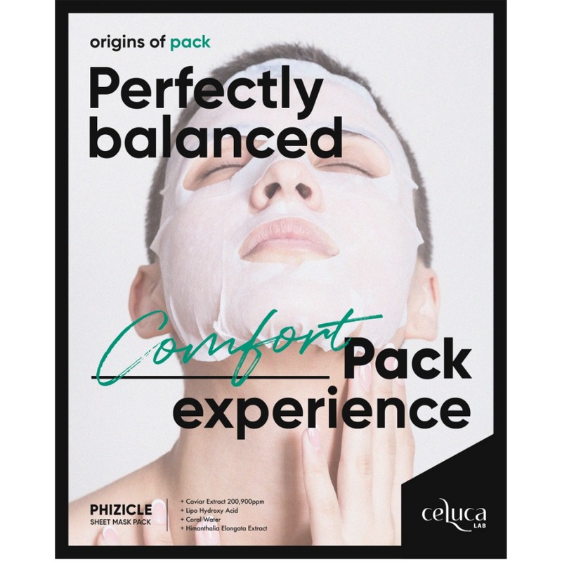 Seluka Celuka Physicle Sheet Mask Pack 10 Sheets Whitening Caviar