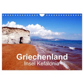 Griechenland - Insel Kefalonia (Wandkalender 2026 DIN A4 quer), CALVENDO Monatskalender: Inselträume im ionischen Meer (CALVENDO Orte)
