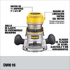 DEWALT Router, Fixed Base, 1-3/4-HP, 11.0 Amp Motor (DW616)