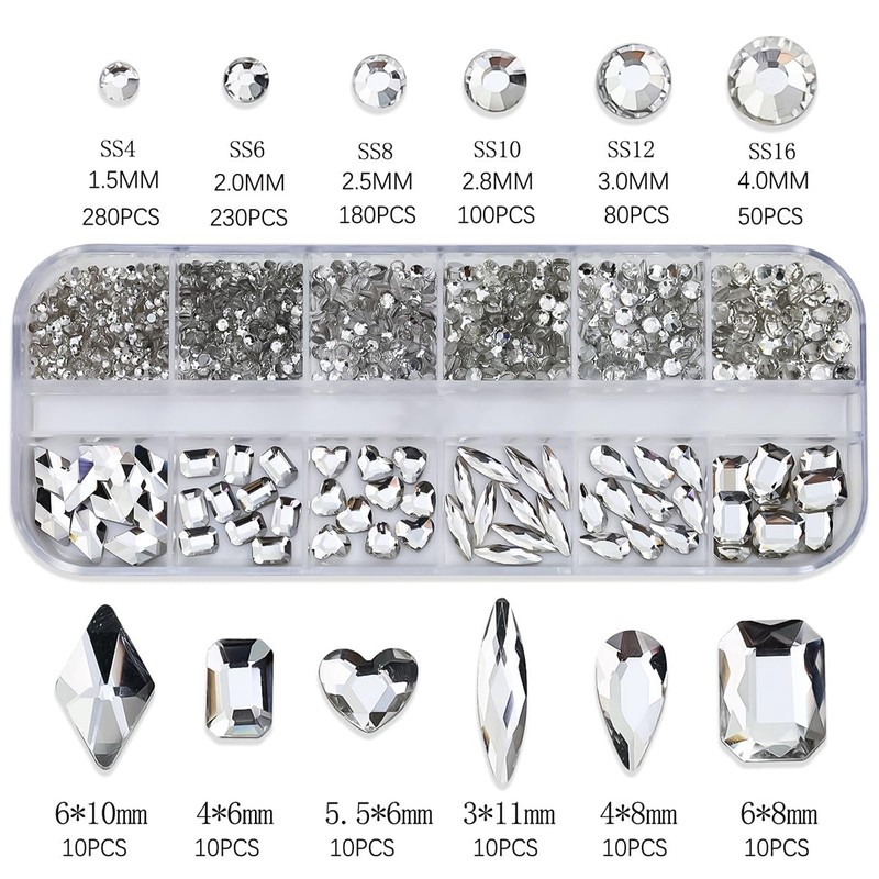 Unikato Rhinestone Nail Stone Nail Parts Stone Nail Stone 3D